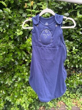 Nested Bean Navy Infant Zen Sack Sleep Bag with Subtle Logo